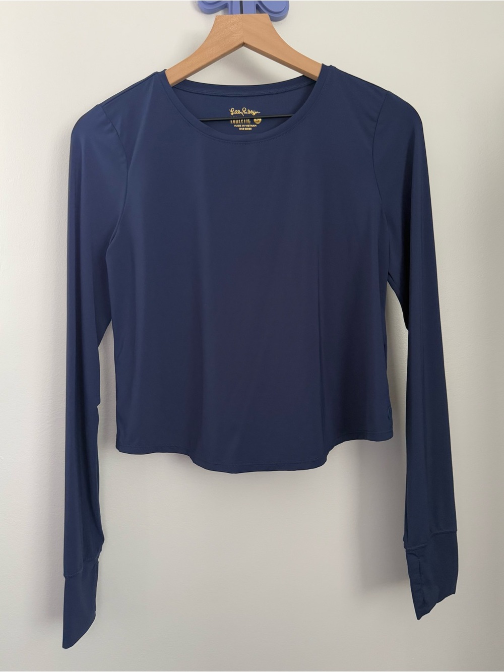 Lilly Pulitzer Small UPF 50+ Luxletic Emerie Active Tee Low Tide Navy